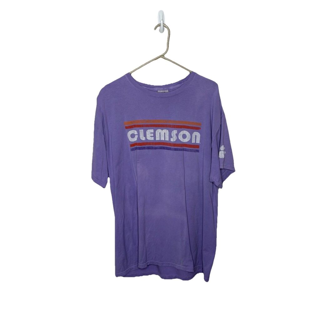 Clemson Tigers Purple Campus Local Comfort Wash T-Shirt Men's Size XL